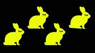 Hop Little Bunnies - super simple version / low vision friendly for CVI