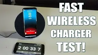 Fast Wireless Charging Pad With Built In Bluetooth Speakers! (Galaxy S8 Plus) [4K] 21:9