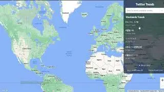Website to Discover Twitter Trends on Google Maps