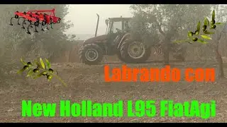 Labrando Olivar con New Holland L95 Fiatagri!!!