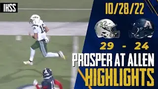 Prosper at Allen - 2022 Week 10 Football Highlights