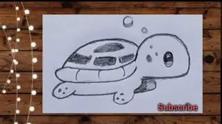 How to draw a turtle 🐢 ll tortoise drawing lldrawing tutorial ll easy drawing for kids and beginners