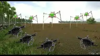 Artilleryman and The Fighting machine (Jeff wayne's Martians Invasion Rec Room)