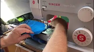 sewing sailing stuff with Singer Heavy Duty in a Bavaria 960