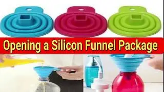 Unboxing   from Gadget Ebay to a Silicone Funnel Kitchen