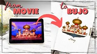 How I TRANSFER movie scenes to my bullet journal | tutorial