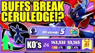 BUFFED BITTER BLADE CERULEDGE is this STRONG now??!! | Pokemon Unite