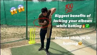 3 biggest benefits of locking your elbows while batting will instantly change your batting😱🔥