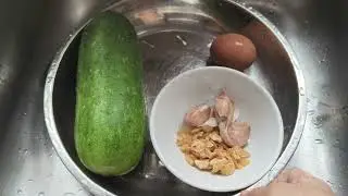 炒毛瓜虾米冬粉