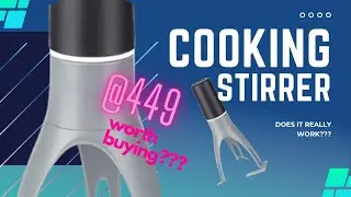 Automatic Pan Stirrer | Cooking Stirrer with Nylon Legs | Dishwasher Safe | 3 Stirring Speed