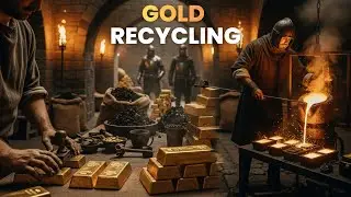 Inside Gold Recycling: Turning Scrap Jewelry into 24K Gold Bars full process.