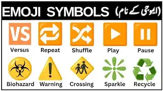 Emojis meaning in Urdu | Emoji Vocabulary | English Vocabulary |English learning for beginners