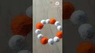 mini rangoli design for beginners 💐#rangoli#beginnersrangoli #shorts