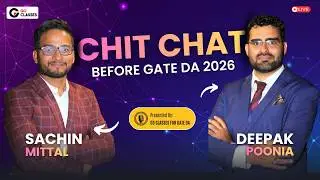 Live Chit-Chat before #GateDA 2026 Exam | Last Minute Important Tips, Advice from GATE DA Toppers