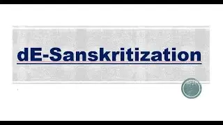 dE Sanskritization