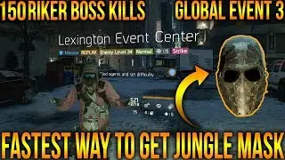 THE DIVISION 1.8 - HOW TO GET THE JUNGLE MASK FAST & A EASY WAY TO KILL 150 RIKER BOSSES