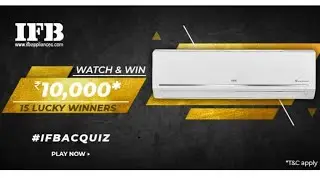 Amazon IFB AC Quiz Answers And Win Rs. 10000 Pay Balance