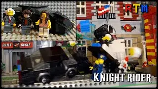 LEGO KITT from KNIGHT RIDER CAR CRASHES and MORE! 9v motor
