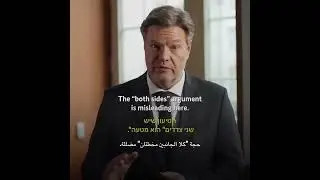 Powerful words from Germany's vice-chancellor, Robert Habeck