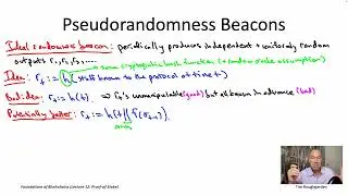 Foundations of Blockchains (Lecture 12.11: Pseudorandomness Beacons)