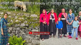 उत्तराखंड चमोली गढ़वाल का आखिरी गांव Vlog Video lBeauty of Uttarakhand chamoli garhwal l Wan Village