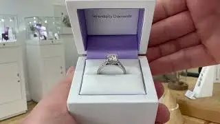 Diamond Prong Engagement Ring - Bespoke Diamond Encrusted Ring
