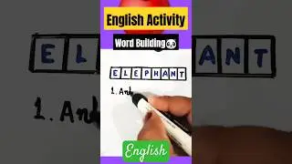 English Activity😊word Building#shortvideo #shortvideo #english