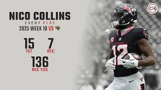 Nico Collins Week 10 Highlights | Every Target and Catch vs Jaguars