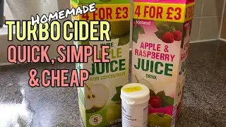 Homemade Cider the Quick Way: Apple and Raspberry Turbo Cider