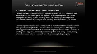 DME Billing Compliance Tips to Avoid Audit Risks