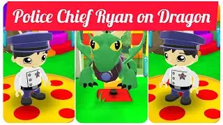 Police Chief Ryan driving a Dragon 🐉 in the Tag with Ryan Game