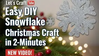 Easy DIY Snowflake ❄️ | Christmas Craft in 2 Minutes