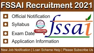 Fssai | Fssai Recruitment 2021 | fssai apply online | Fssai Latest Bharti 2021 | Fssai jobs 2021