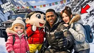 Shinchan Family Ladakh Trip in GTA 5 😍 | Franklin Meenu Baby | Tamil Mod Gameplay