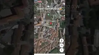 I Found The Giant Santa Claus🎅 😱 On Google Earth #shorts #googleearth