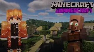 Am construit un village din birch pe Summercraft 2