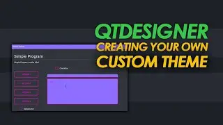Creating your own themes with Qt-Material | PyQt Tutorial | QtDesigner