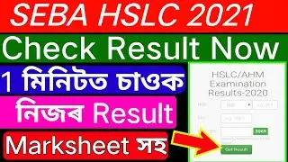 Seba HSLC/AHM Result Update 2021 // check your Result in 14 websites // Download marksheet