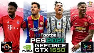 GTX 1650 + Ryzen 5 3550H | Acer Nitro 5 | PES 2021 | Benchmark Gameplay