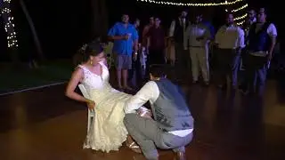 Bouquet and Garter Toss - Wedding Day