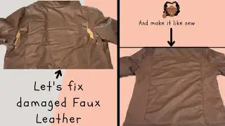 Easy DIY fix for damaged Faux Leather. #Faux #Leather #howto