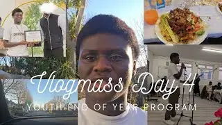 Vlogmass Day 4 ||Youth Church Christmas Event Vlog ⛪️🎄|| friends, awards, talent show, food ||