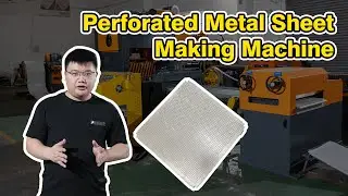Bangladesh Project Perforated Metal Sheet Making Machine | Coil To Sheet Perforation Line