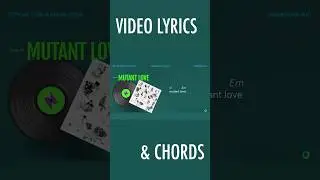 Mutant Love (Official Lyric & Chord Video) #shorts