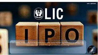 #adwaitham LIC IPO DATE YET TO BE ANNOUNCED