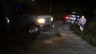 Party Bus Stuck in Ditch at Tyler's House after Bachelor Party 10-2-16
