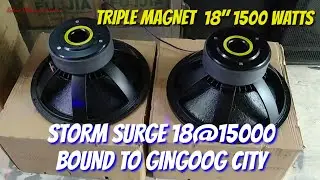 STORM SURGE 18@1500, TRIPLE MAGNET 1500 WATTS,BOUND TO GINGOOG CITY. @electrosoundsanddiy