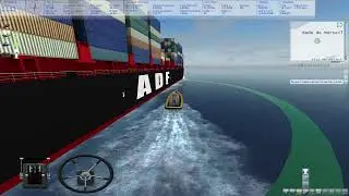 SHIP SIMULATOR 2008 GAME PLAY DOCKING A BIG CONTAINER SHIP