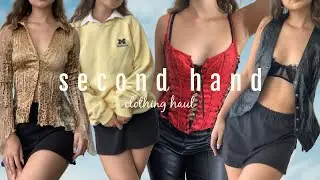 SECOND HAND CLOTHING HAUL ✩ (depop, online small businesses, + goodwill)