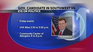 Congressman Tom Perriello hitting the campaign trail in southwest Virginia this week